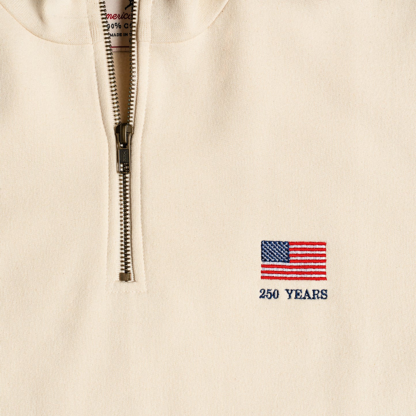 250 YEARS Quarter-Zip Sweatshirt | Natural